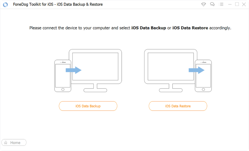 Run FoneDog iOS Data Backup and Restore to Extract WhatsApp Messages from iPhone Backup