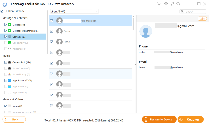 Recover Deleted Contacts Ios