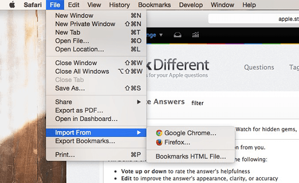 Import Bookmarks From Chrome To Safari