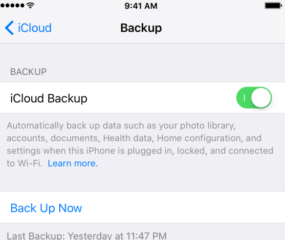 Save WhatsApp Media Files on iPhone Using iCloud Backup