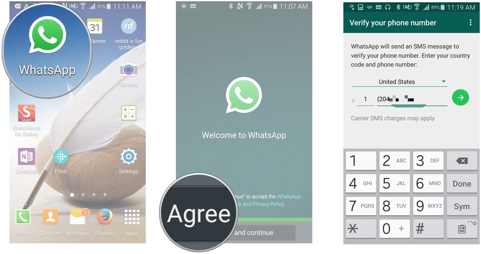 Add Contacts Whatsapp Create Account