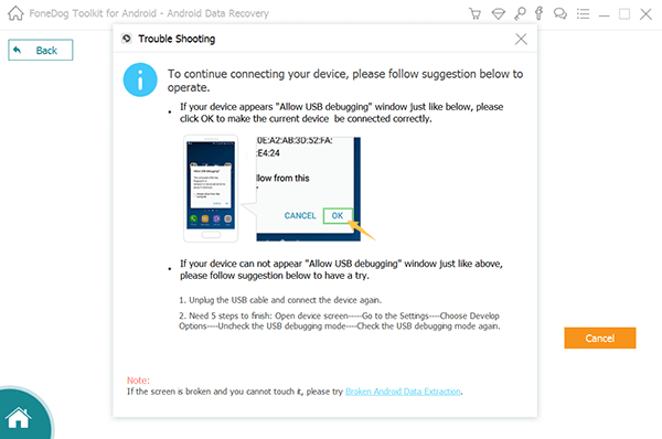 Enable USB Debugging Before Recovering Data from LG Phone