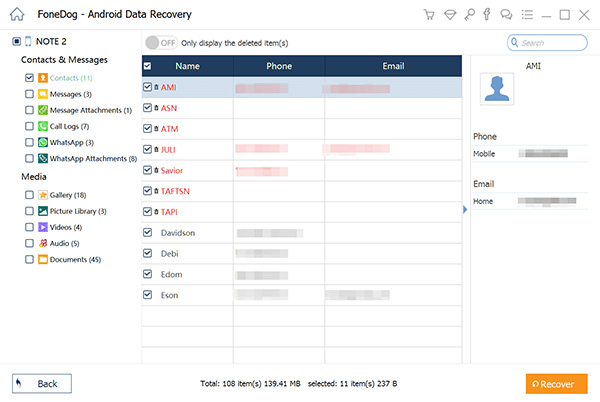 Method of Android Phone Memory Data Recovery