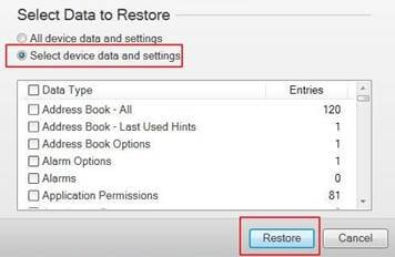 Backup And Restore Blackberry