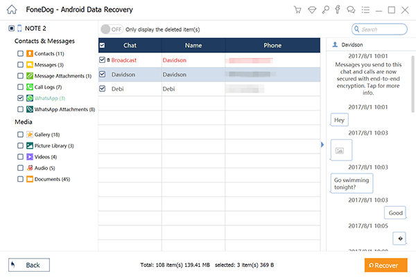 Choose Deleted or Lost Files and Restore