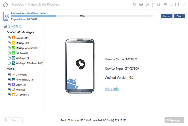 Scanning Device for Permanently Deleted Text Messages