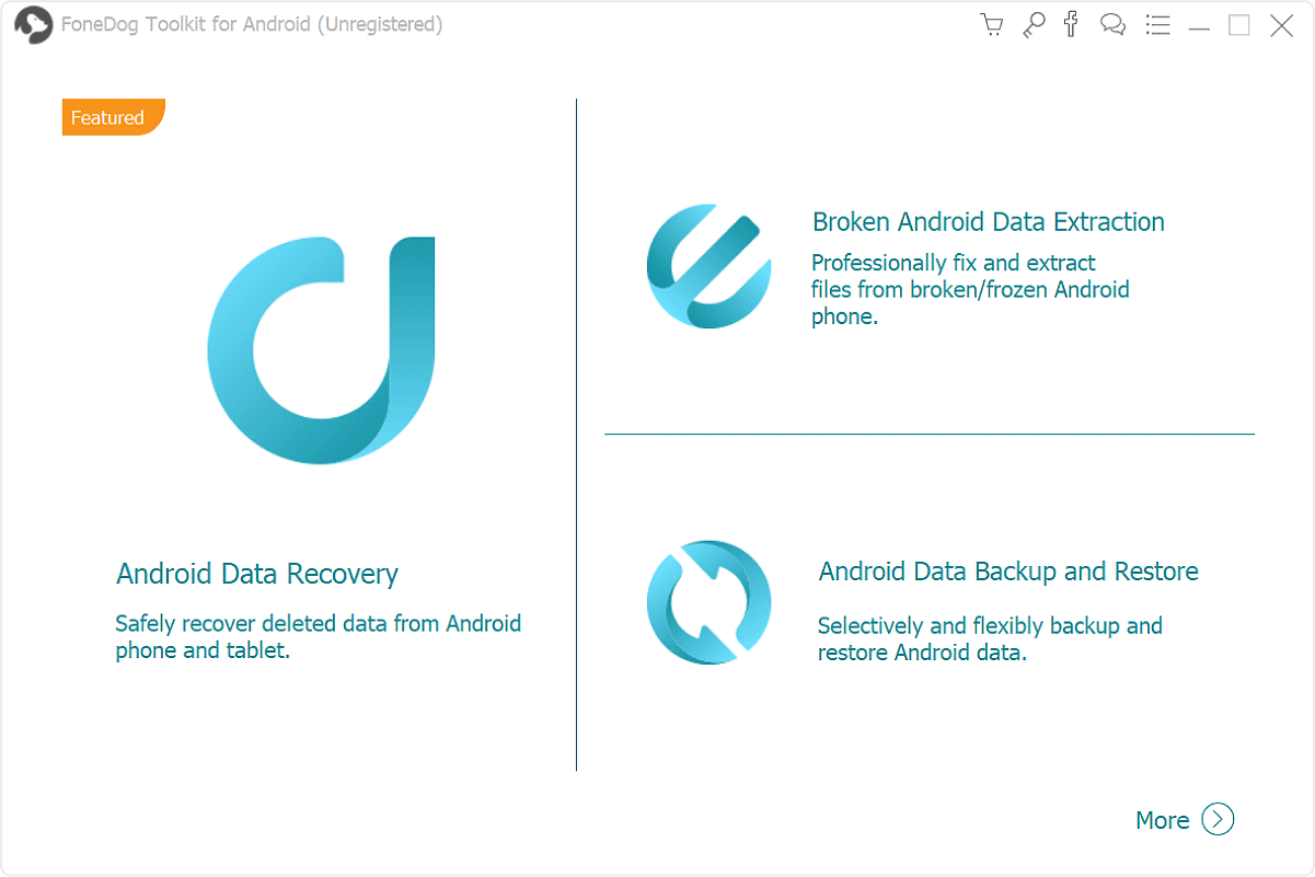 Choose Broken Android Data Extraction to Extract Contacts