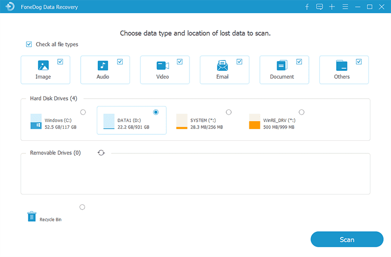 Chosing Data to Recvoer When Drive Is Not Accessible