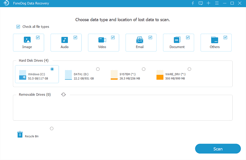 Best Alternative to iBeesoft Data Recovery: FoneDog Data Recovery - Choose the Storage