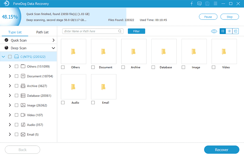 Digitalize os arquivos e mostre os resultados
