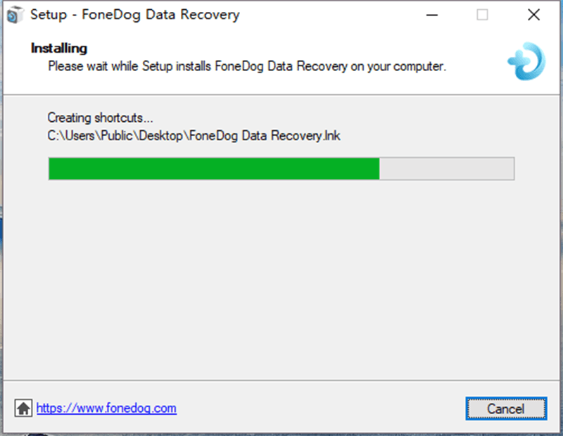iBeesoft 데이터 복구의 가장 좋은 대안: FoneDog 데이터 복구 - 설치