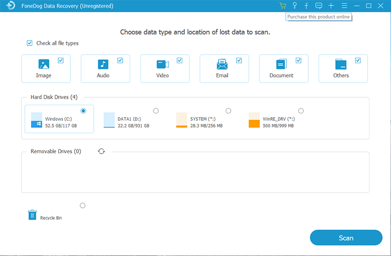 Köp FoneDog Data Recovery