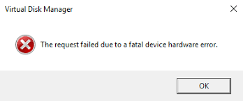  Solve “The Request Failed Due to a Fatal Device Hardware Error”