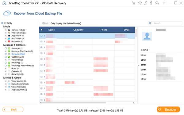 Recover Deleted Contacts Icloud