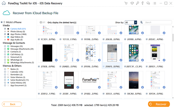 삭제 된 사진 복구 Icloud