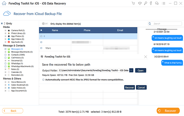 Recover Deleted Messages iOS