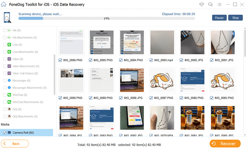 Scan iOS Device to Recover Deleted iMessages on Mac