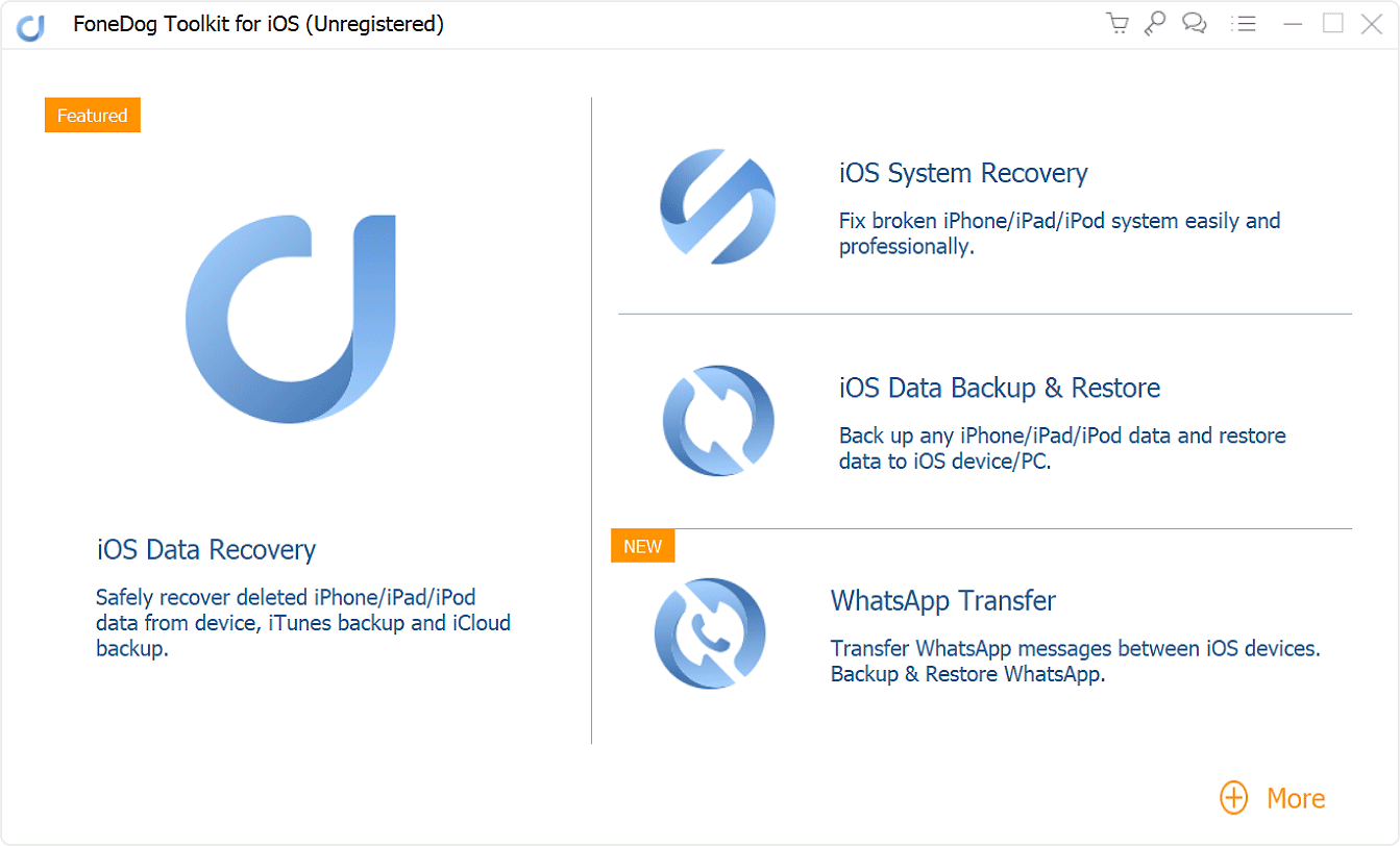 Choose iOS Data Recovery