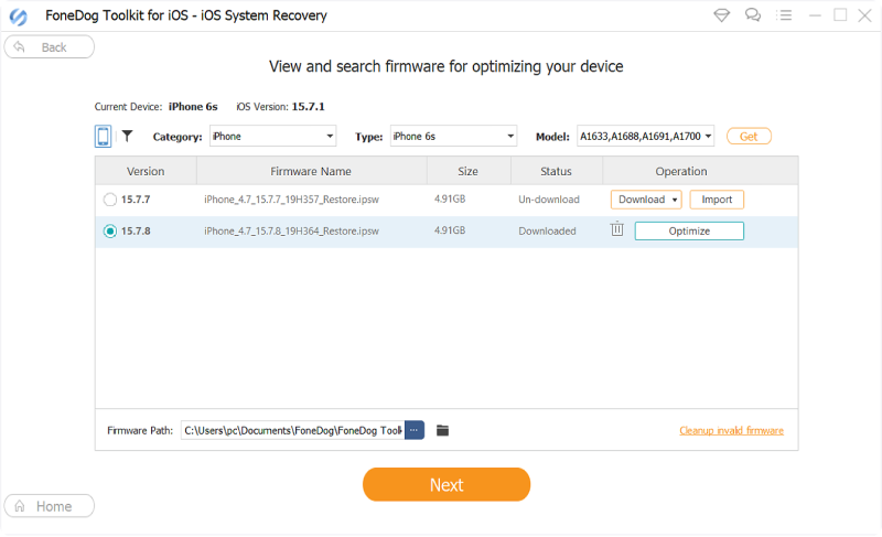 download-firmware-package