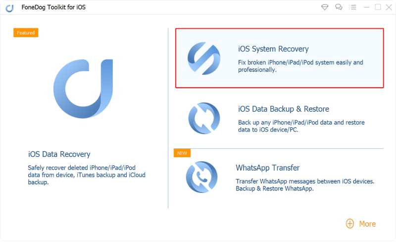 Choose iOS System Recovery