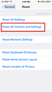 Reset iPhone Before Restoring Photos from Calculator App