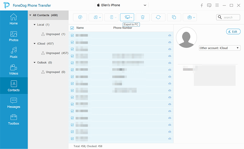 Transfer Contacts from Sony to Samsung Using FoneDog Phone Transfer