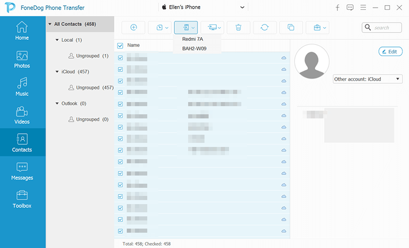 Transfer Contacts from Computer to HTC