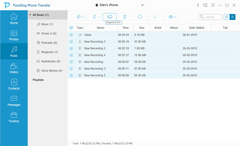 Transfer Music from iPad to Computer without iTunes