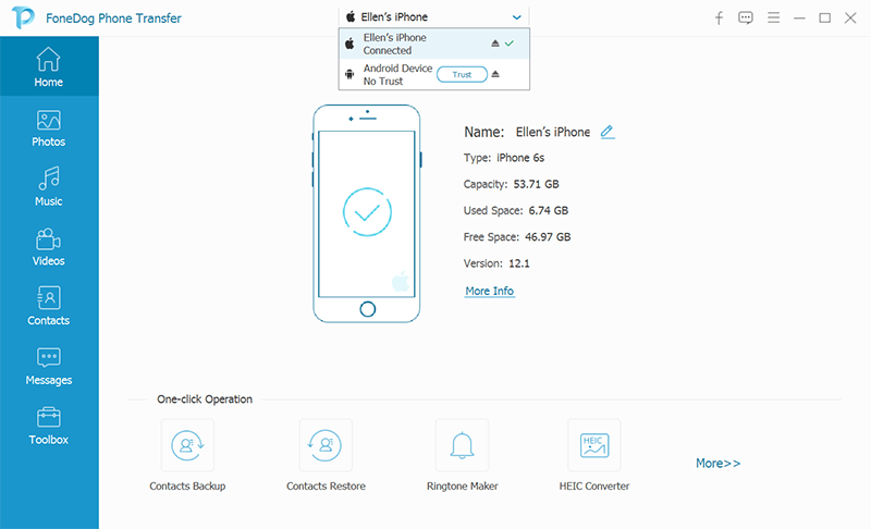 Transfer Files from Your Android Device to Your iPhone Using FoneDog Phone Transfer