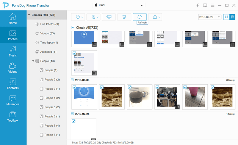 Choose Your File Type to Transfer from iPhone