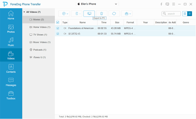 Control iPhone From PC to Export Data