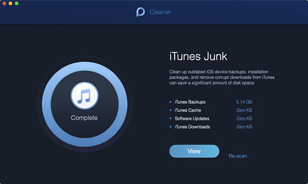تم مسح ملفات iTunes Junk Scan