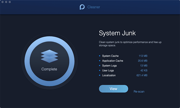 system junk scan done