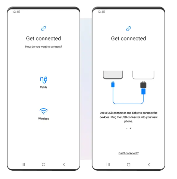 Samsung Smart Switch to Transfer Via OTG Cable