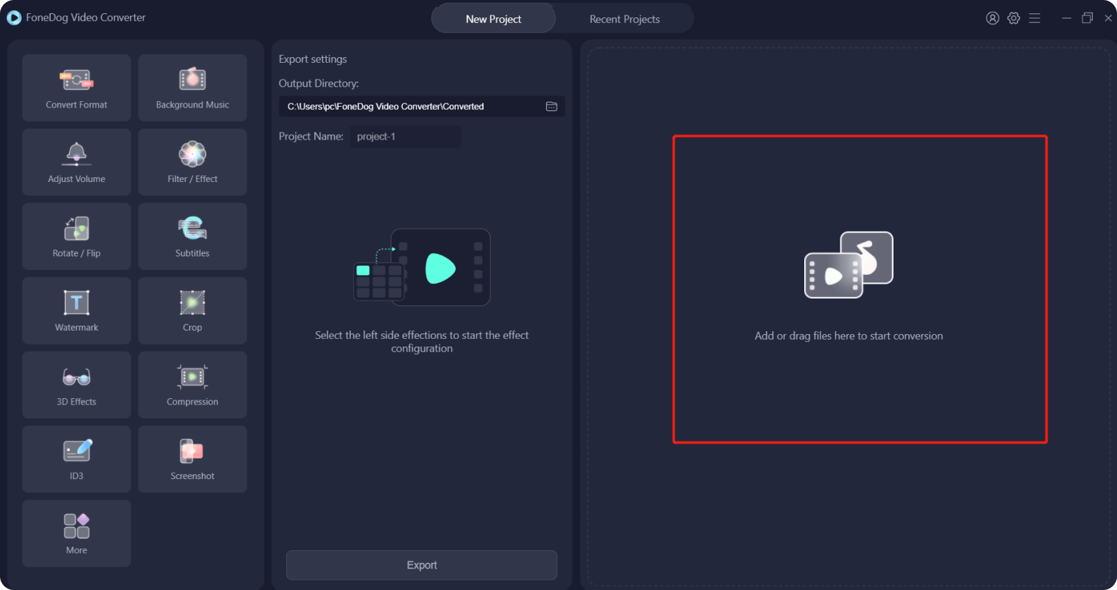 Add Audiobook into FoneDog Video Converter