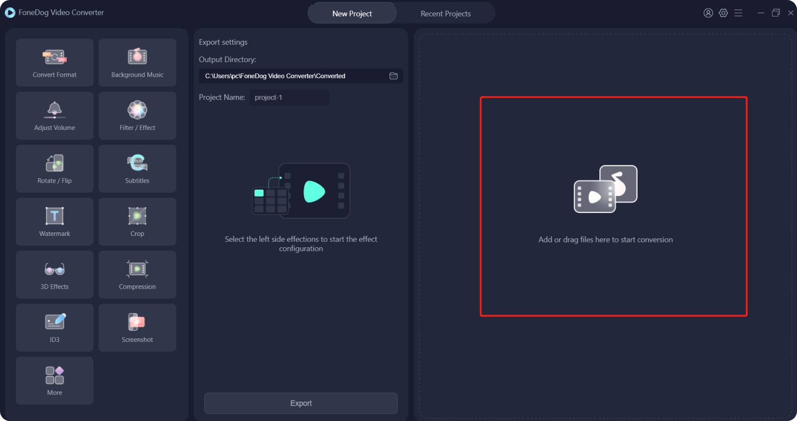 Add files to Add Music to Video 