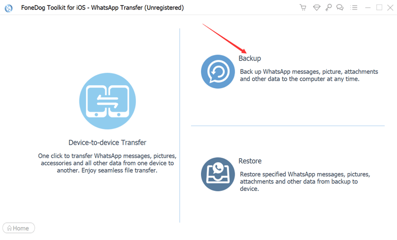 Selecione Backup para corrigir o backup do WhatsApp está preso em 0