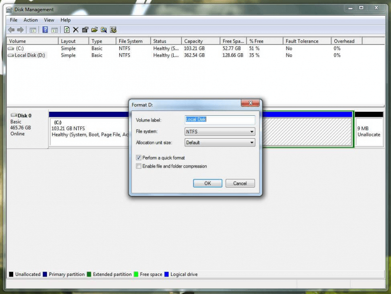 Format Corrupted SD Card with Disk Management