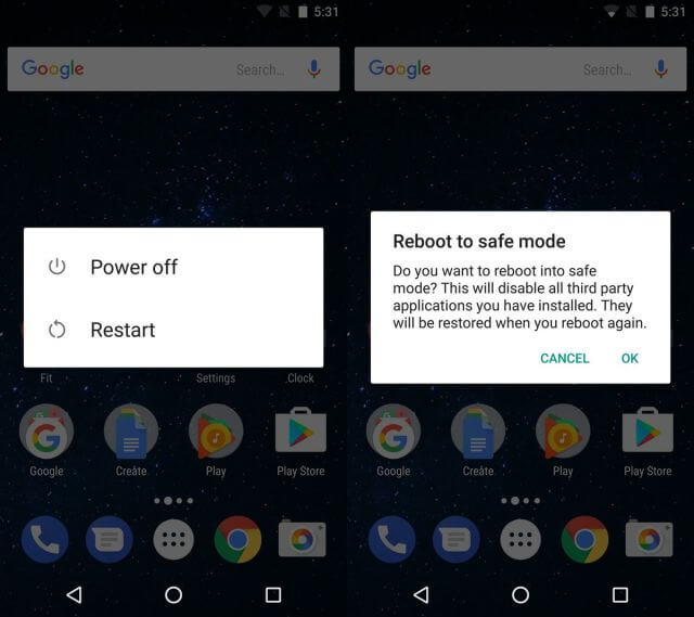 Corrigir vídeos não pode reproduzir o modo de segurança do Android