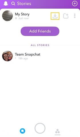 Snapchat Save Your Story