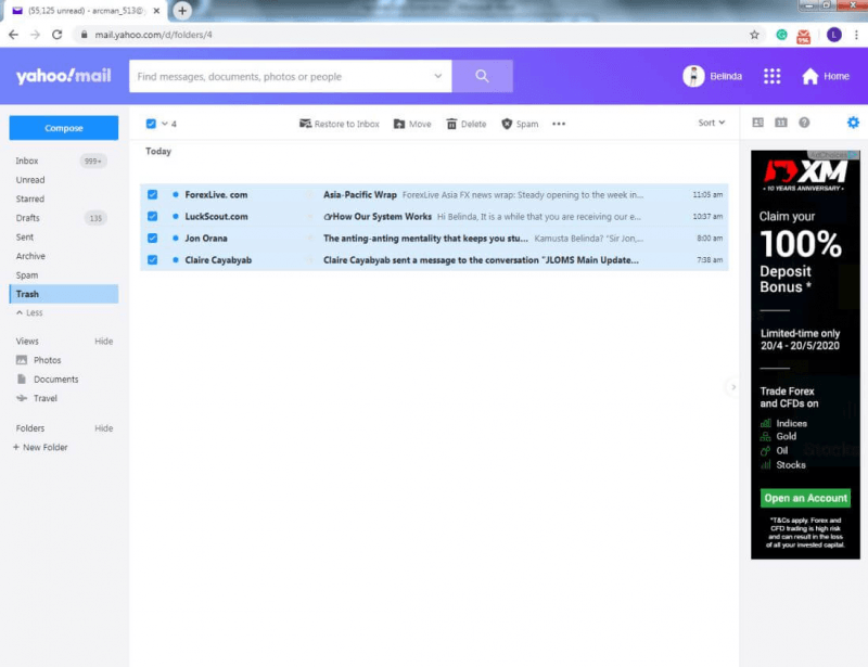 Recupera email perse da Yahoo!