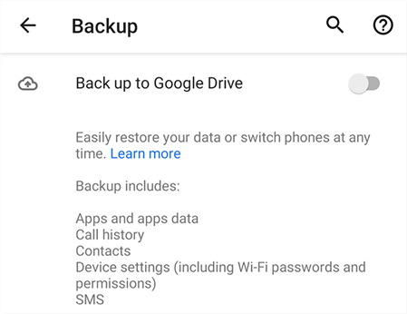 Fazendo backup do seu antigo dispositivo Android para o iPhone