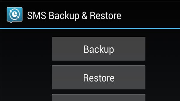 Backup de SMS Restaurar Android