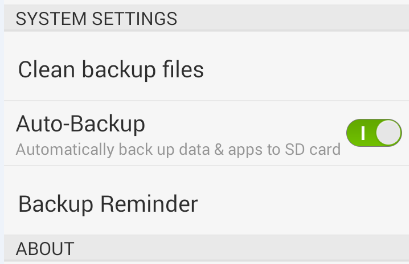 Zte  Auto Backup