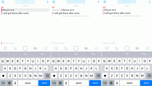 删除Snapchat Unsave消息