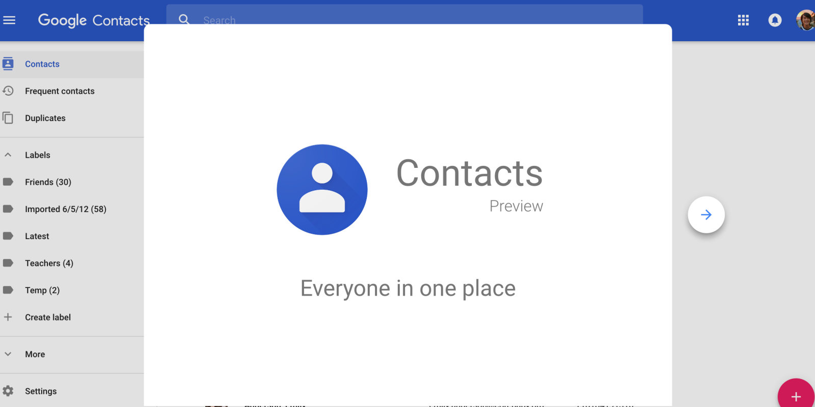 How to restore synced contacts from gmail account