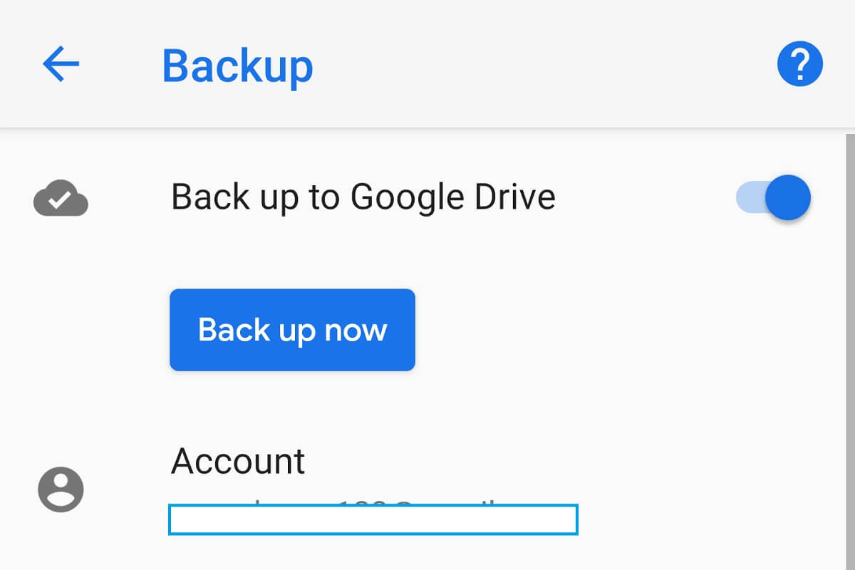 Recuperar archivos borrados de Huawei P30 utilizando Google Backup