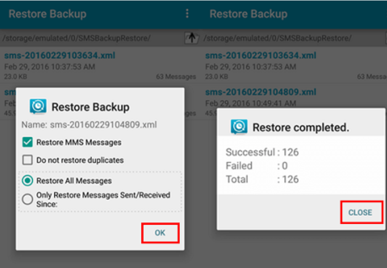 start-restoring-sms-android