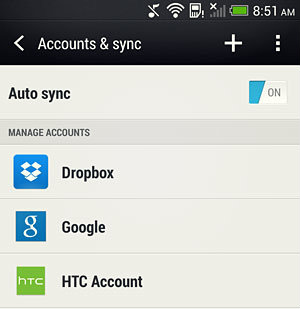 Sync Htc Account