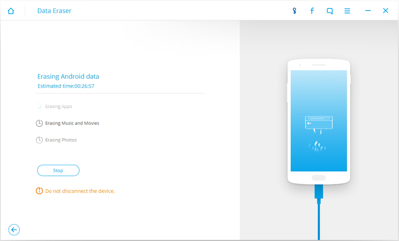 Android Data Erase Erasing Data